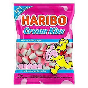 Bala Gelatina Cream Kiss 250g - Haribo