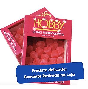 Gotas de Licor Hobby Cereja 200g