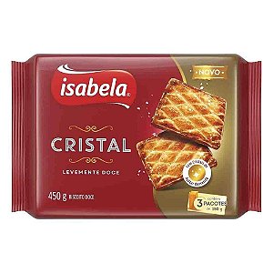 Biscoito Cristal Levemente Doce 414g - Isabela