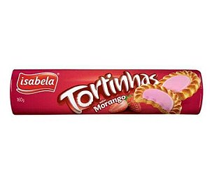 Biscoito Tortinhas Sabor Morango 140g Isabela