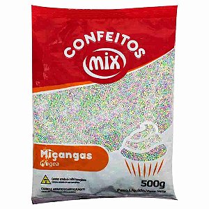 Confeito Miçangas Coloridas Candy Colors Mix 500g