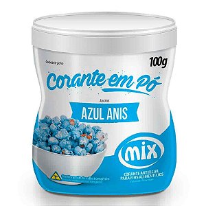 Corante Alimentício em Pó Artificial Mix Azul Anis 100g