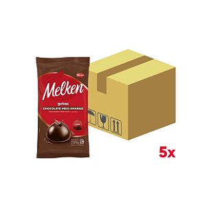 Caixa Chocolate em gotas Melken Meio Amargo com 5 pacotes de  2,100kg - Harald