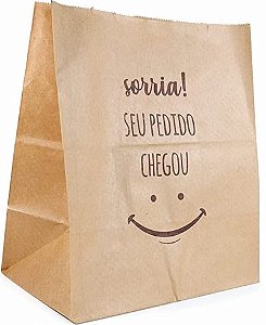 Saco Eco Delivery (M) Sorria C3345 Ideia com 50 unidades