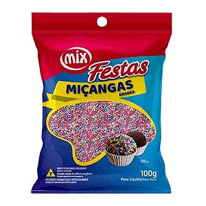 Confeito Miçangas Candy Collors Mix 100g