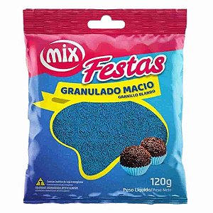 Confeito Granulado Macio Azul Mix 120g