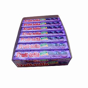 Bala Mastigável Fruittella Blueberry Mirtilo com 16 unidades