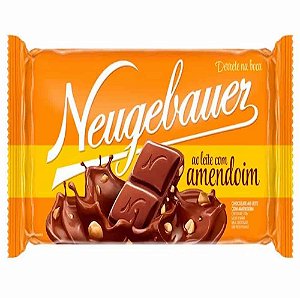Barra de Chocolate Neugebauer Ao Leite com Amendoim 90g
