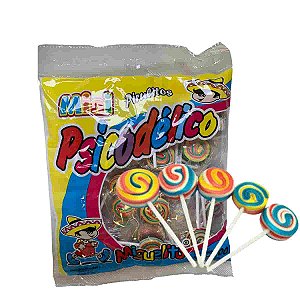 Pirulito Mini Psicodélico com 50 unidades Miguelito 200g