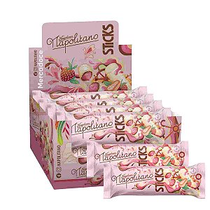 Chocolate Bibs Sticks Napolitano com 16 unidades de 32g Neugebauer