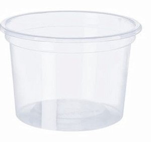 Pote Plástico Transparente 200ml PPT-205 Copobras com 50 unidades