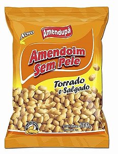 Amendoim Torrado e Salgado sem Pele Amendupã 500g