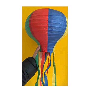 Balão Lanterna Junina Arco-iris Grande Flex