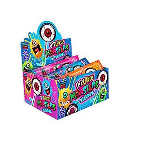 Pirulito DipLoko Monsters Neon com 30 unidades