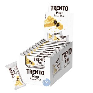 Caixa Chocolate Mini Trento Duo Branco-Dark Peccin com 16 unidades