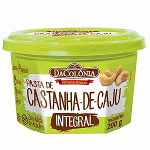 Pasta de Castanha de Caju Integral DaColônia 200g