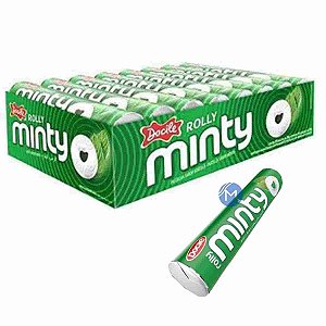 Pastilha Rolly Minty Hortelã Docile com 16 unidades