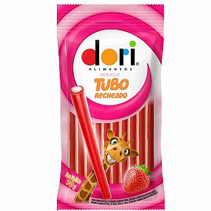 Bala Dori Tubo Recheado Morango 70g