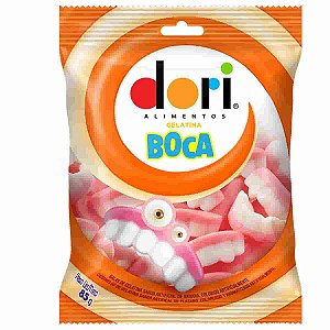 Bala de Gelatina Boca Dentadura Dori 60g