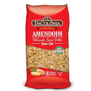 Amendoim Torrado sem Pele e sem Sal DaColônia 300g