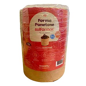 Forma Kraft para Panetone 250g com 12 unidades Sulformas