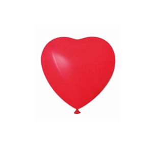 Balão Coração n°11 Vermelho Joy com 20 unidades
