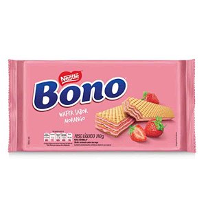 Wafer Bono sabor Morango 110g