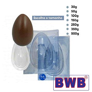 Forma de Silicone Especial para Pascoa Ovo Liso BWB  3 partes