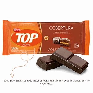Cobertura em Barra Chocolate Ao Leite Top 1,010kg