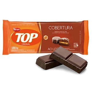 Cobertura Fracionada Barra Chocolate Top Meio Amargo 1,010kg Harald  Harald