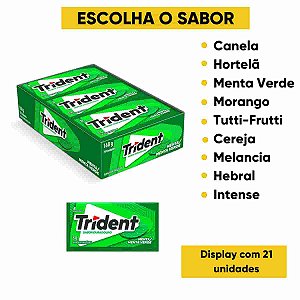 Trident Goma de Mascar com 21 unidades | Escolha o Sabor