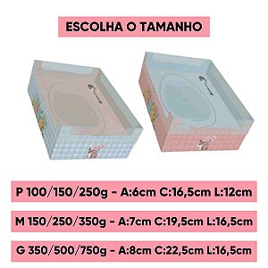 Caixa Para Ovo de Páscoa Aquarela Ideia 3x1 | 6 Unidades |  Escolha o Tamanho