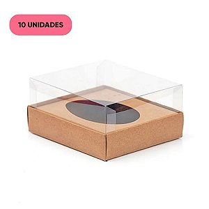 Caixa para Ovo de Colher 250/350g Kraft PacBox com 10 unidades