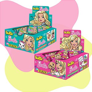 Chiclete Buzzy Barbie 100 Unidades | Escolha o Sabor