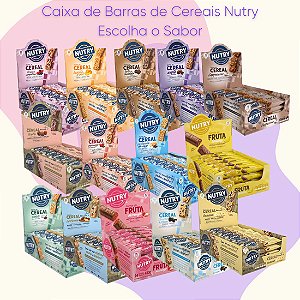 Caixa de Barras de Cereais Nutry 24 un de 20g | Escolha o Sabor