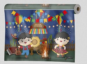 Painel em TNT Tema Caipirinhas Festa Junina 1m x 1,40m