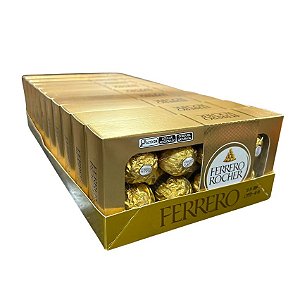 Kit Chocolate Ferrero Rocher 10 caixas de 100g - 80 bombons