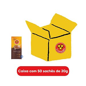 Caixa Sachê Cappuccino Classic Sachê Instantâneo 3 Corações 50un de 20g