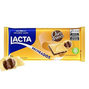 Barra de Chocolate Recheada Ouro Branco Lacta 98g