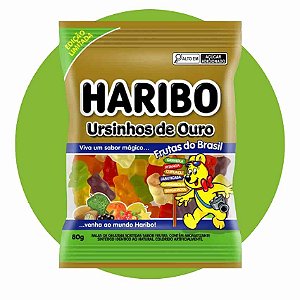 Bala de Gelatina Ursinhos Ouro Haribo 80g