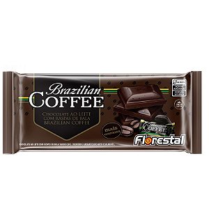 Barra de Chocolate Ao Leite Brazilian Coffee 80g Florestal