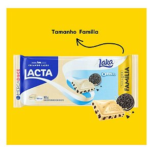 CHOCOLATE TAMANHO FAMÍLIA LACTA 165G LAKA E DIAMANTE NEGRO