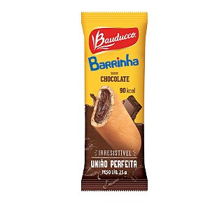 4 barrinhas de Biscoito Bauducco Goiabinha ou Chocolate