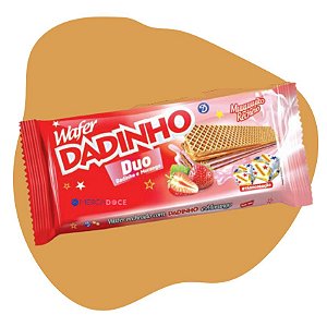 Wafer Dadinho Duo Morango 90g