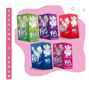 Chiclete Cartela Flics 12 unidades Arcor Escolha o Sabor