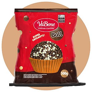 Cereal mini com cobertura sabor chocolate ao leite 500g Vabene