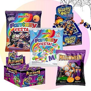 Kit 5 doces Halloween Favoritos Festa Dia das Bruxas