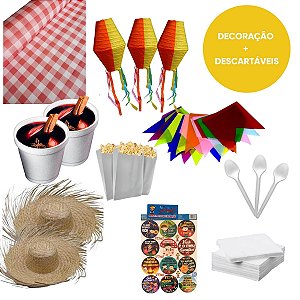 Descartáveis e Decoração para Festa Junina