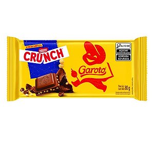 Barra de chocolate Garoto Crunch 80g