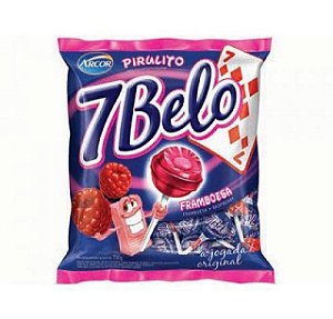 Caxa Pirulito 7 Belo Framboesa 12 un de 500g - Arcor